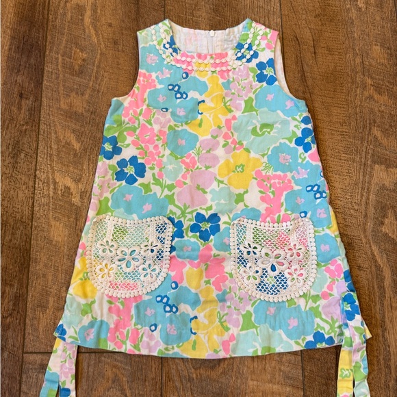 Lilly Pulitzer Girls Little Lilly Classic Shift Floral Dress Size 2. - Picture 1 of 6